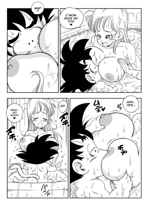 Bulma x Goku: Sex in the Bath Chapter 1 page 14