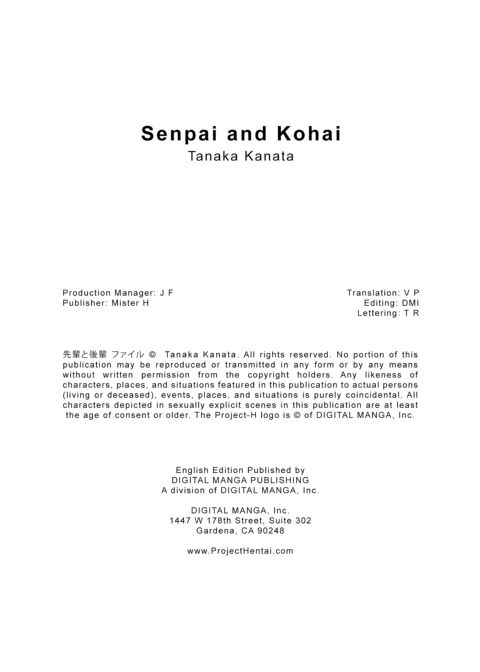 Senpai and Kohai Chapter 1 page 2
