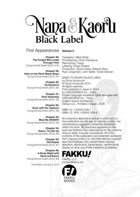 Nana & Kaoru Black Label, Vol. 04 Chapter 1 page 180