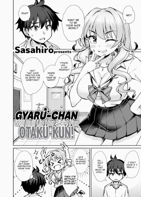Gyaru-chan Will Roll Up Her Skirt For Otaku-kun! Chapter 1 page 4