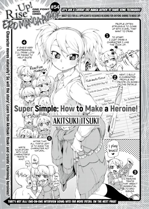 Akitsuki Itsuki Interview! One Point Advice Corner #54 Chapter 1 page 1
