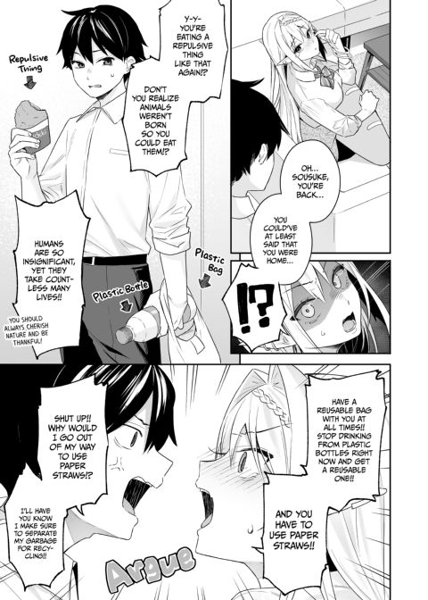 The Vegan Gyaru Elf Craves Meat Chapter 1 page 4