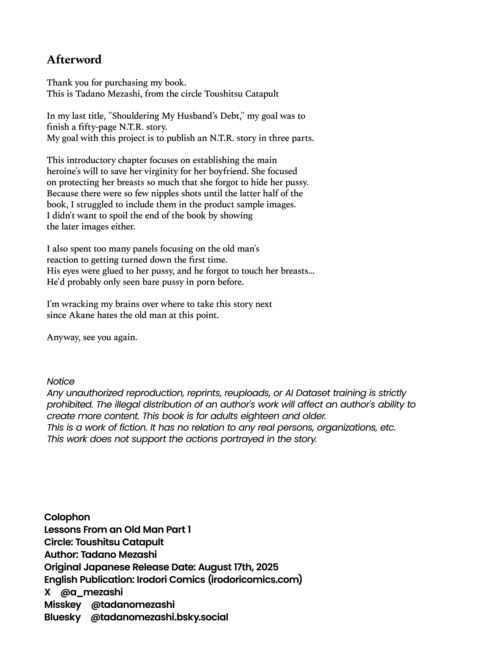 Lessons From an Old Man Part 1 Chapter 1 page 45