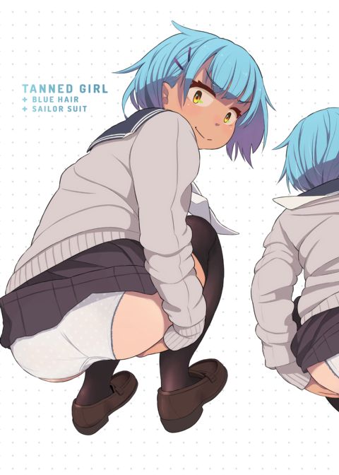 Tanned Girl + Blue Hair Anthology Chapter 1 page 37