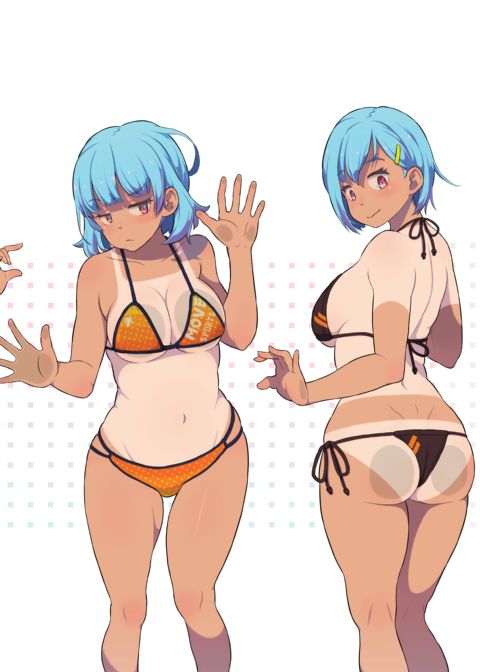 Tanned Girl + Blue Hair Anthology Chapter 1 page 58