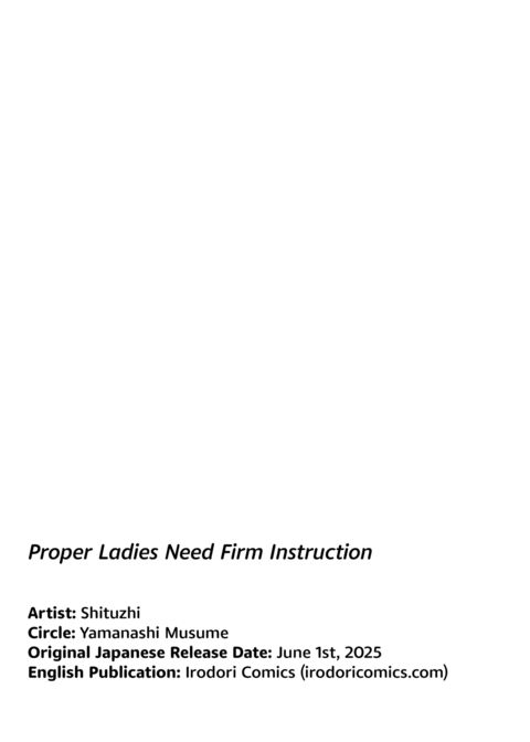 Proper Ladies Need Firm Instruction Chapter 1 page 43