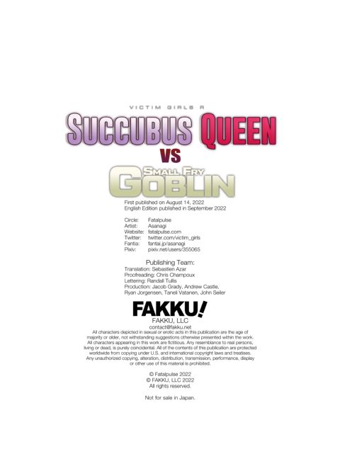 Victim Girls R: Succubus Queen VS Small Fry Goblin Chapter 1 page 50