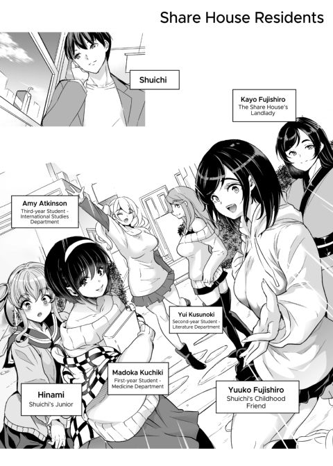 Harem Share House 4 Chapter 1 page 2