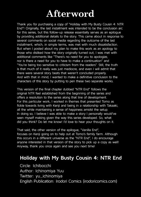 Holiday With My Busty Cousin 4 - NTR End Chapter 1 page 41