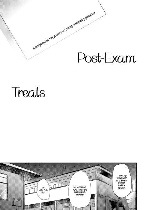 Post-Exam Treats X Post-Game Treats Chapter 1 page 2