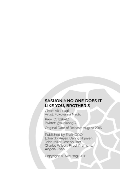Sasuoni! - No One Does it Like You, Brother! 3 Chapter 1 page 42