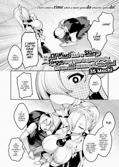 My Elf Maid Has a Sharp Tongue But She Begrudgingly Let Me Hit It After I Groveled Chapter 1 page 2