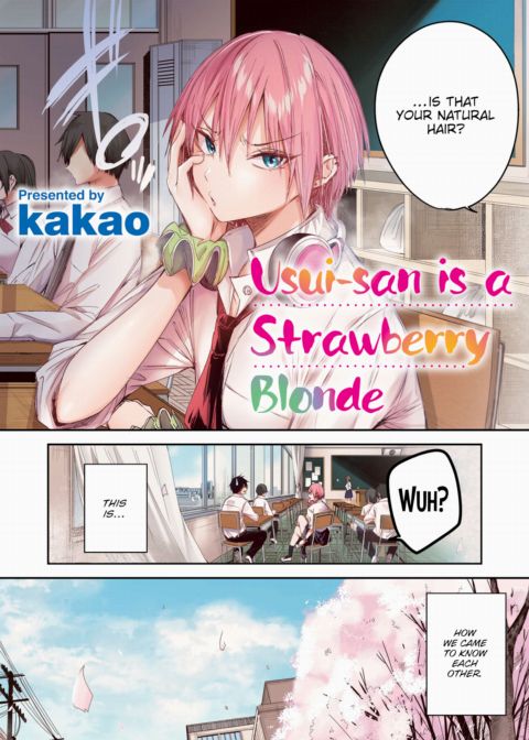 Usui-san is a Strawberry Blonde (Color) Chapter 1 page 2
