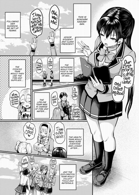 Stranded on a Desert Island Where I Can Creampie All the Girls I Want ~Making My Female Classmates Into My Harem~ Ch.4 Chapter 1 page 3