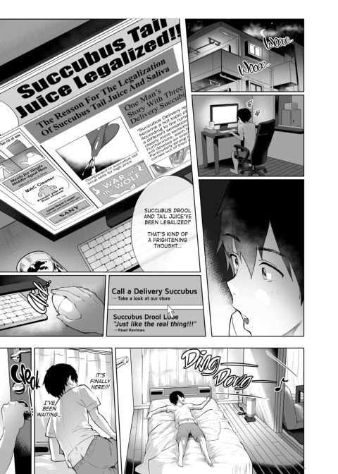 Succubus Delivery!! Vol. 2.0 - My Report on the Time I Was Devoured by Three Succubi Chapter 1 page 4