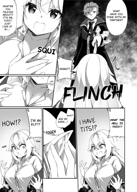 The Bonding Tale of ♂Adventurer-turned-♀Elf and Her Comrade Chapter 1 page 4