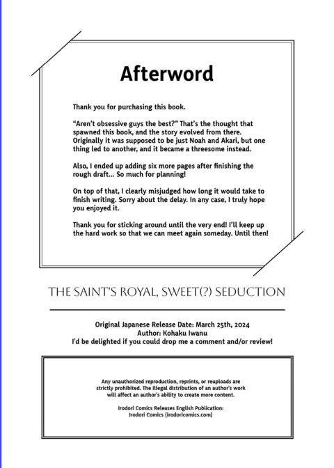 The Saint's Royal, Sweet(?) Seduction Chapter 1 page 56
