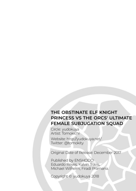 The Obstinate Elf Knight Princess VS The Orc's Ultimate Female Subjugation Squad Chapter 1 page 22