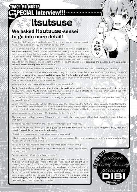 Itsutsuse Interview! One Point Advice Corner #62 Chapter 1 page 2
