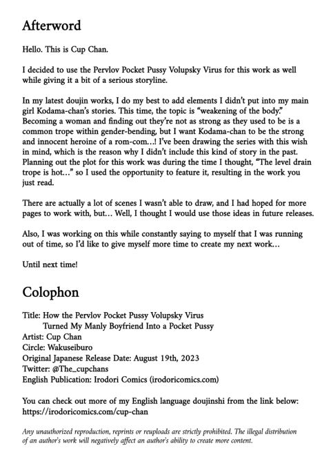 How the Pervlov Pocket Pussy Volupsky Virus Turned My Manly Boyfriend Into a Pocket Pussy Chapter 1 page 25
