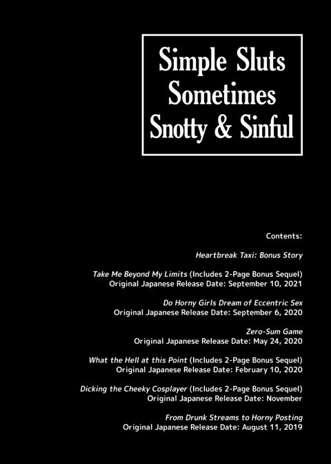 Simple Sluts Sometimes Snotty & Sinful Chapter 1 page 2