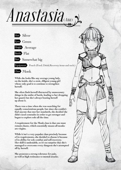 The Tale of a (Decent) Female Adventurer Getting Lost Inside an Erotic Trap Dungeon - Character FILE/Q&A 1 Chapter 1 page 2