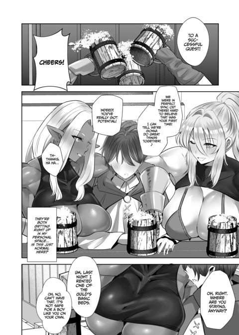 Role Reversal Reincarnation: Beefcake Swordswomen Seeking Healslut Chapter 1 page 7