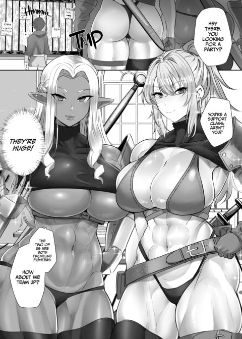 Role Reversal Reincarnation: Beefcake Swordswomen Seeking Healslut Chapter 1 page 4
