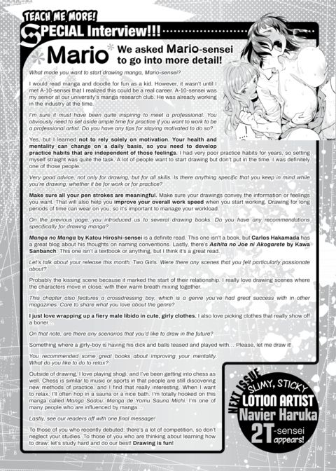 Mario Interview! One Point Advice Corner #60 Chapter 1 page 2
