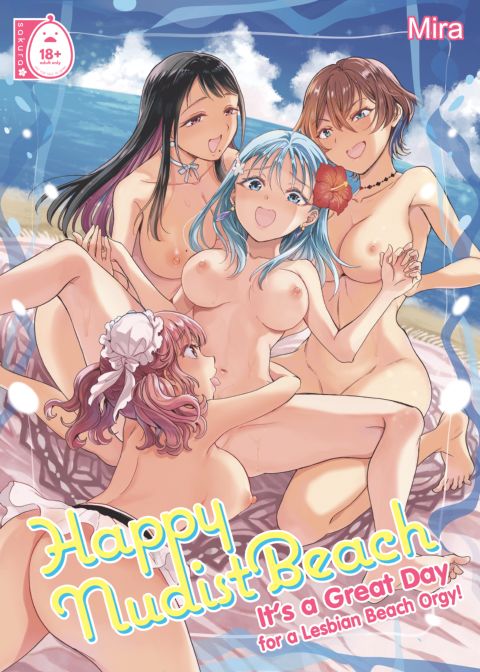 Happy Nudist Beach - It's a Great Day for a Lesbian Beach Orgy! Chapter 1 page 1