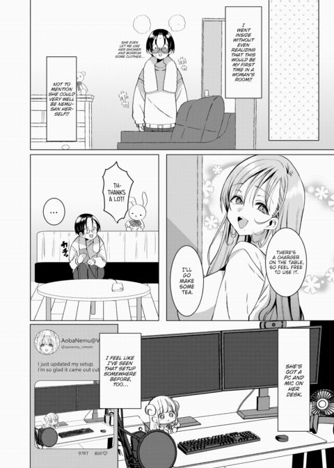 Nobody Told Me My Oshi Was Licking My Ear From Next Door! Chapter 1 page 6