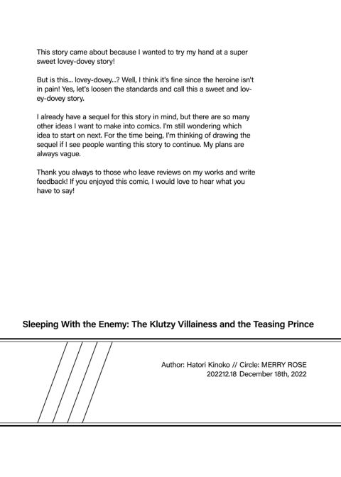 Sleeping With the Enemy: The Klutzy Villainess and the Teasing Prince Chapter 1 page 63