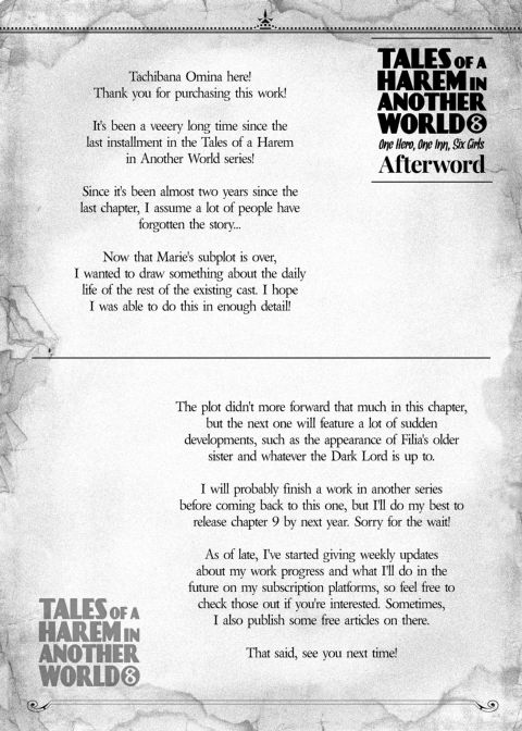 Tales of a Harem in Another World Vol. 8 - One Hero, One Inn, Six Girls + Vol. 8.5 Chapter 1 page 63