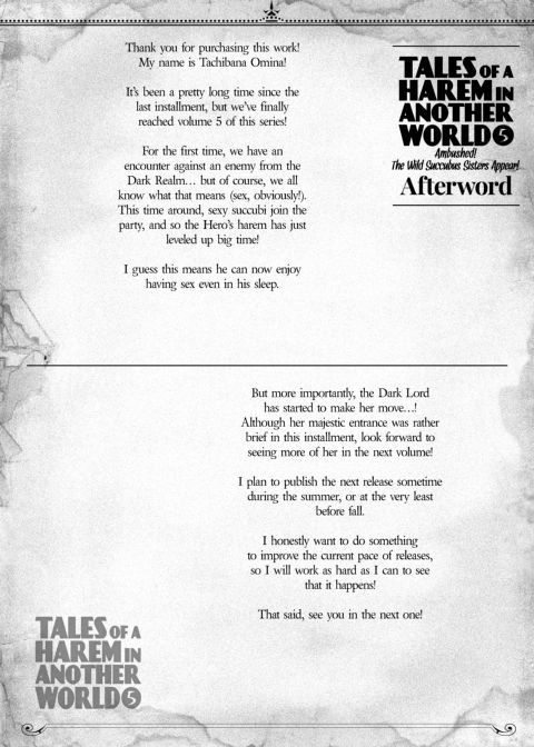 Tales of a Harem in Another World Vol. 5 - Ambushed! The Wild Succubus Sisters Appear! + Vol. 5.5 Chapter 1 page 59