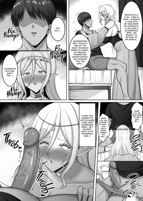 I Accidentally Summoned an Elven Princess While Jacking Off Chapter 1 page 6