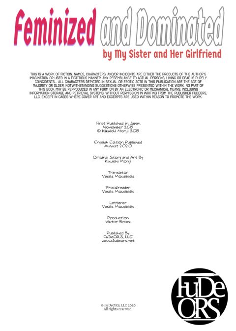 Feminized and Dominated by My Sister and Her Girlfriend Chapter 1 page 37