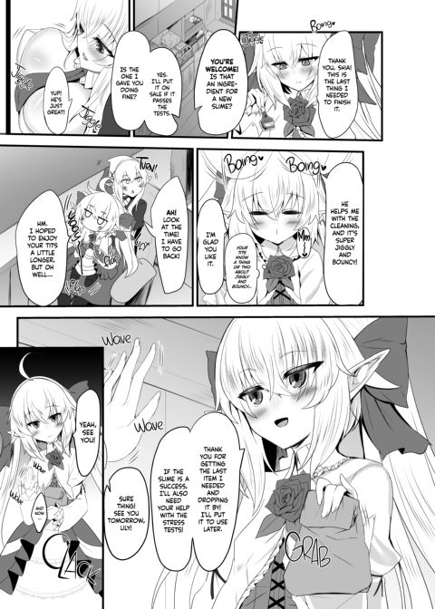 The Elf Shopkeeper is All About Pleasure And Makes Steamy Happy Love With Her Slime Familiar Chapter 1 page 4