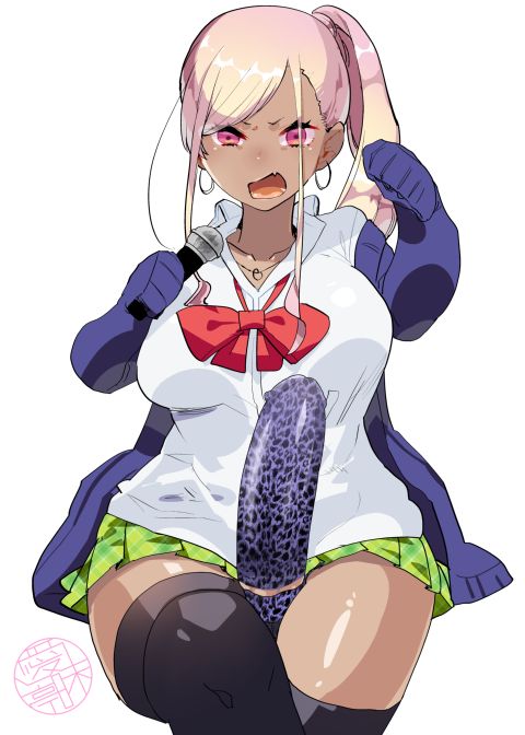 What Happens When Your Tan Gyaru Futa Girlfriend Is in a Bad Mood and Invites You To Karaoke Chapter 1 page 35