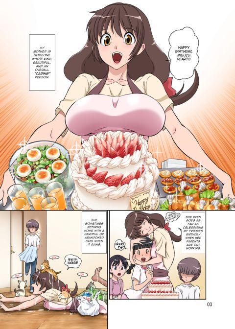 A Caring Mother Fucked By Her Cunning Son + Tanned Version Chapter 1 page 3