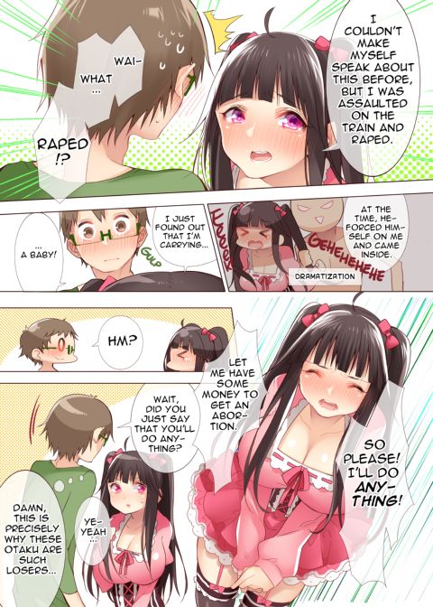 The Princess of an Otaku Group Got Knocked Up by Some Piece of Trash So She Let an Otaku Guy Do Her Too!? Chapter 1 page 16