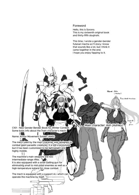 Gender Bender Cyborg Gets Hooked on Futanari Sex Chapter 1 page 3