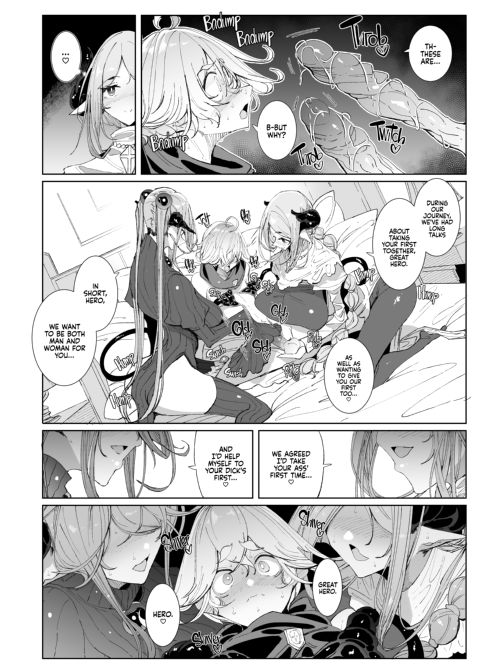 The Demon Lord Is Gone, the World Is at Peace... What Are the Hero and His Futa Succubi Gonna Do!? Chapter 1 page 17