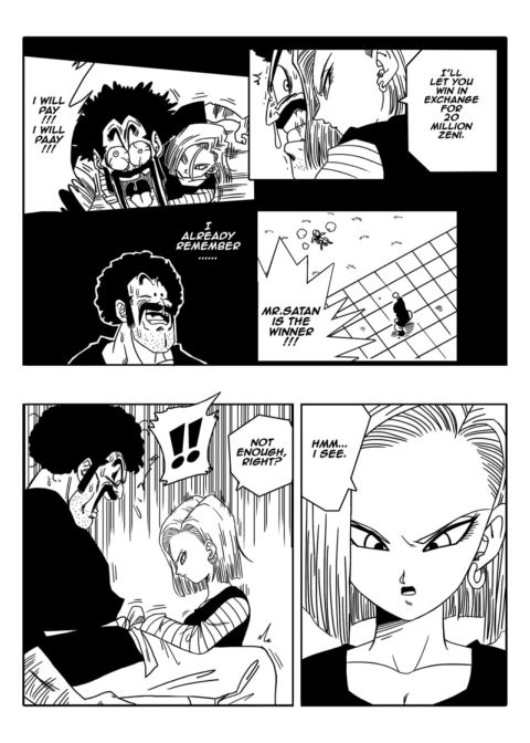 Mr. Satan vs Android N18 Chapter 1 page 4
