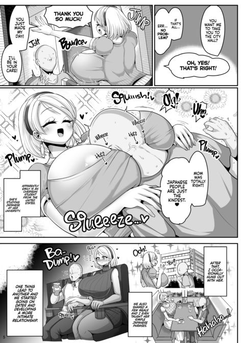 A Nymphomaniac Blonde Exchange Student with Gigantic Tits Moved in Next Door 1 Chapter 1 page 7