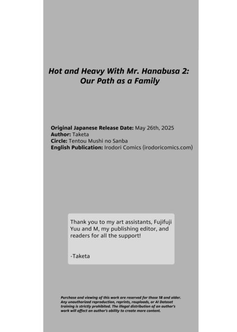 Hot and Heavy With Mr. Hanabusa 2: Our Path as a Family Chapter 1 page 89