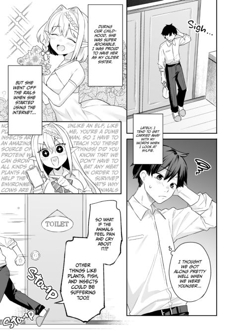 The Vegan Gyaru Elf Craves Meat Chapter 1 page 6