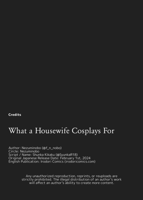 What a Housewife Cosplays For Chapter 1 page 43