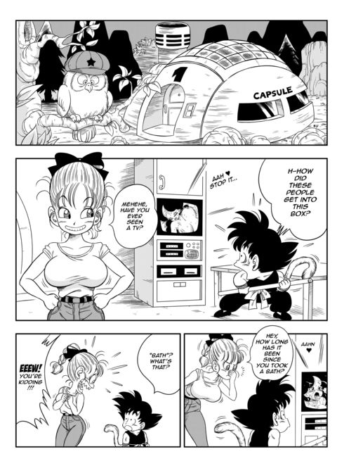 Bulma x Goku: Sex in the Bath Chapter 1 page 2