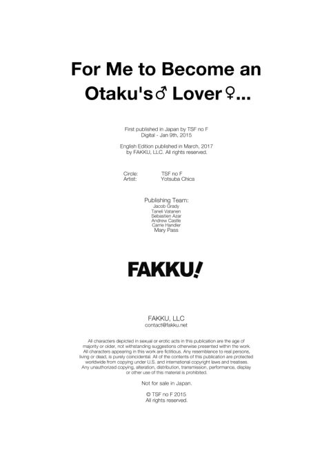 For Me to Become an Otaku's ♂ Lover ♀... Chapter 1 page 45