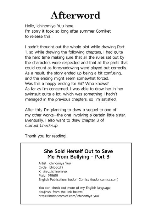 She Sold Herself Out to Save Me From Bullying - Part 3 Chapter 1 page 62